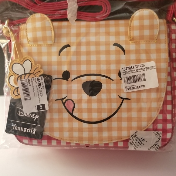 Loungefly Winnie The Pooh Gingham Cosplay Crossbody - Picture 7 of 8